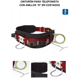 Cinturón de seguridad para telefonista con Anillos “D” 1